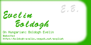 evelin boldogh business card